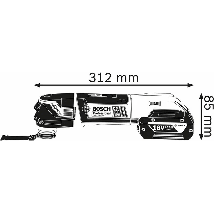 Bosch GOP 18V-28 Brushless Cordless Oscillating Tool / Multi Tool (Bare Tool) - Goldpeak Tools PH Bosch