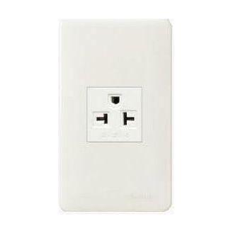 Omni P-WEA-401-PK Aircon Tandem Outlet in Plate (Flush Type) | Omni by KHM Megatools Corp.