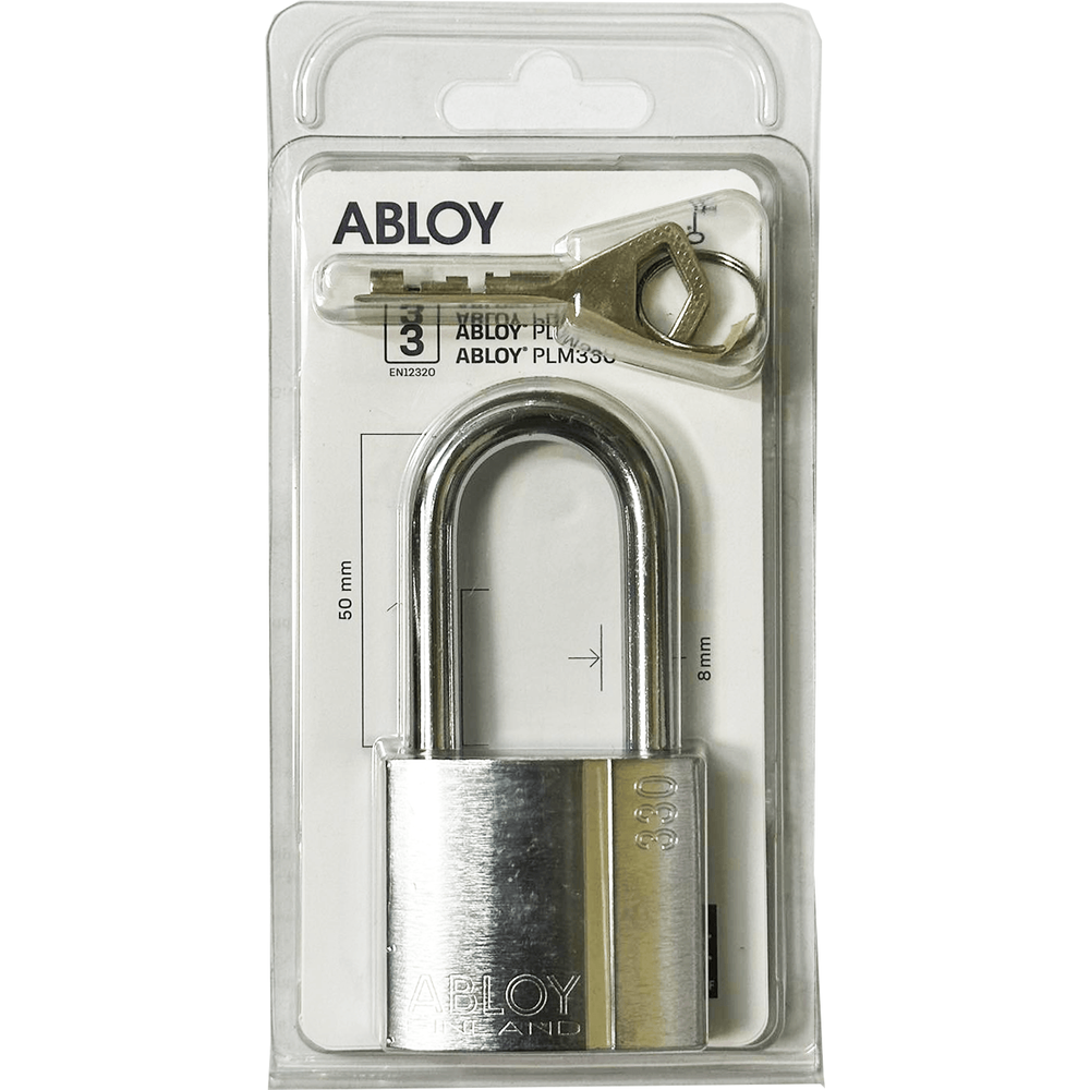 Abloy PL330/50 High Security Padlock (Long Shackle) - KHM Megatools Corp.