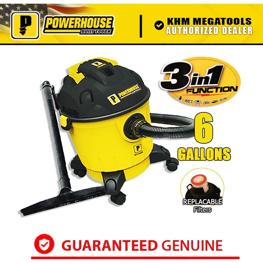 Powerhouse PH08-6 GAL Wet & Dry Vacuum Cleaner