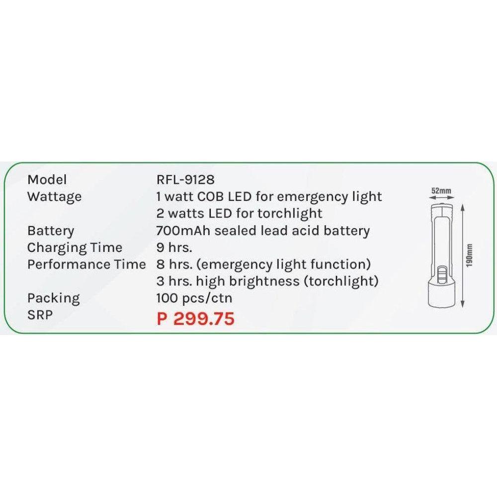 Omni RFL-9128 Emergency Torch Flashlight - KHM Megatools Corp.