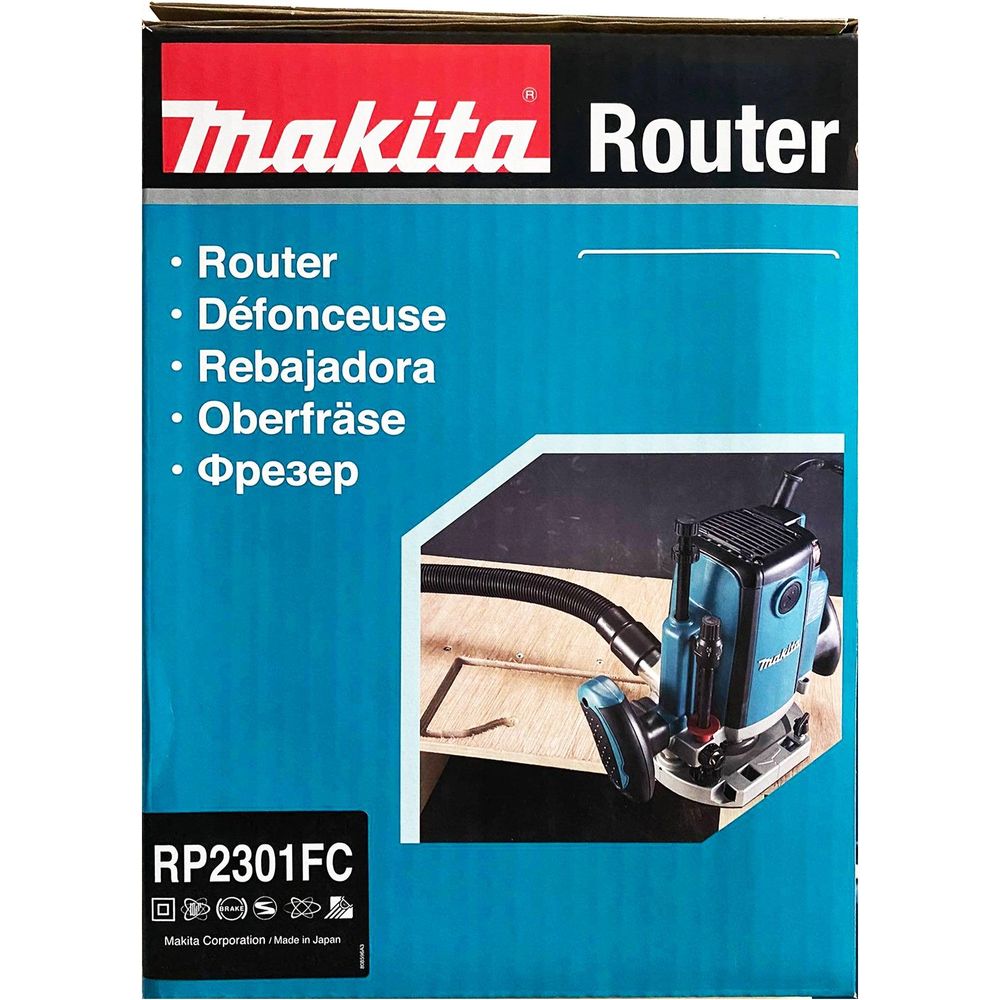 Makita RP2301FC Plunge Router (Variable Speed) [1/4&1/2