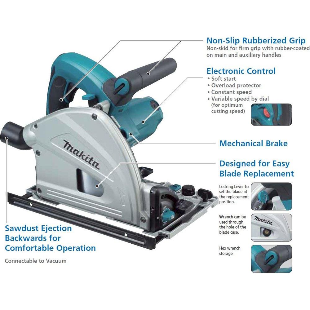 Makita SP6000 Plunge Cut Circular Saw / Tracksaw - Goldpeak Tools PH Makita