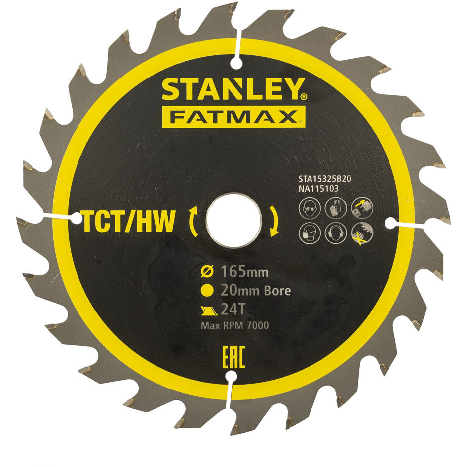 Stanley STA15325B20 Circular Saw 6-1/2x24T