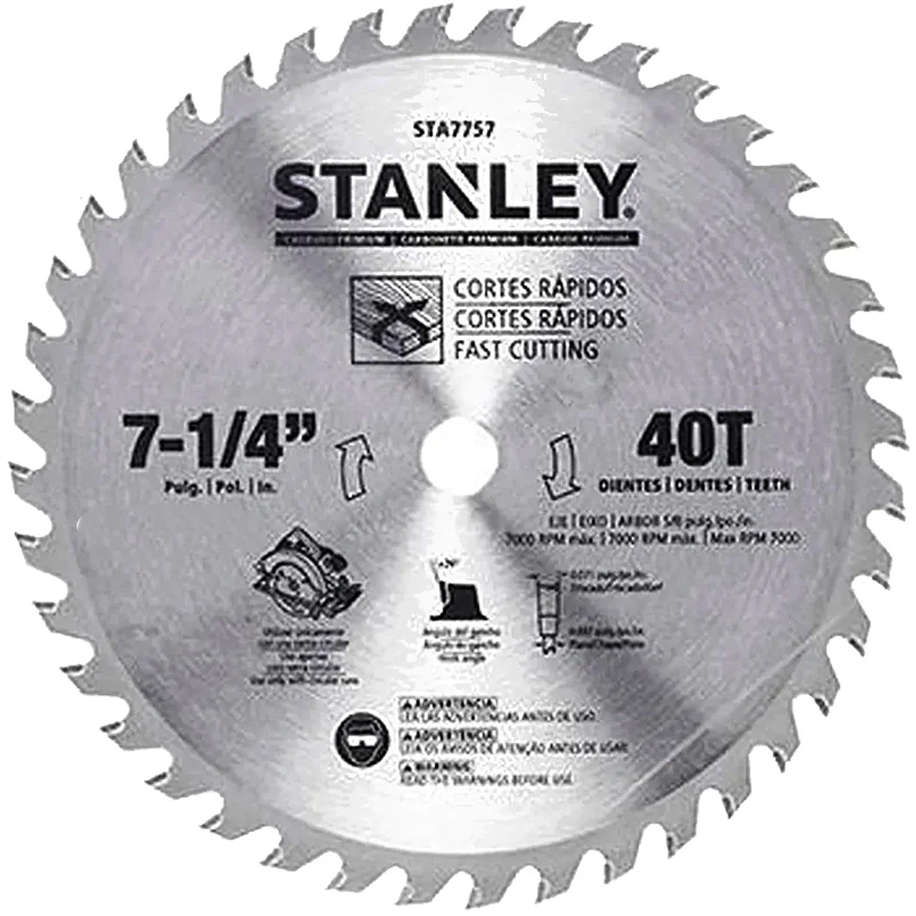 Stanley STA7757-AE Carbide Circular Saw Blade 7-1/4