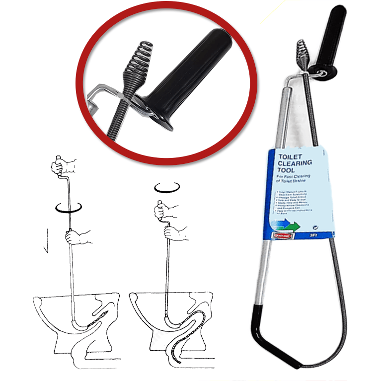 Black Hawk 0301 Toilet Auger / Declogger 3ft - KHM Megatools Corp.