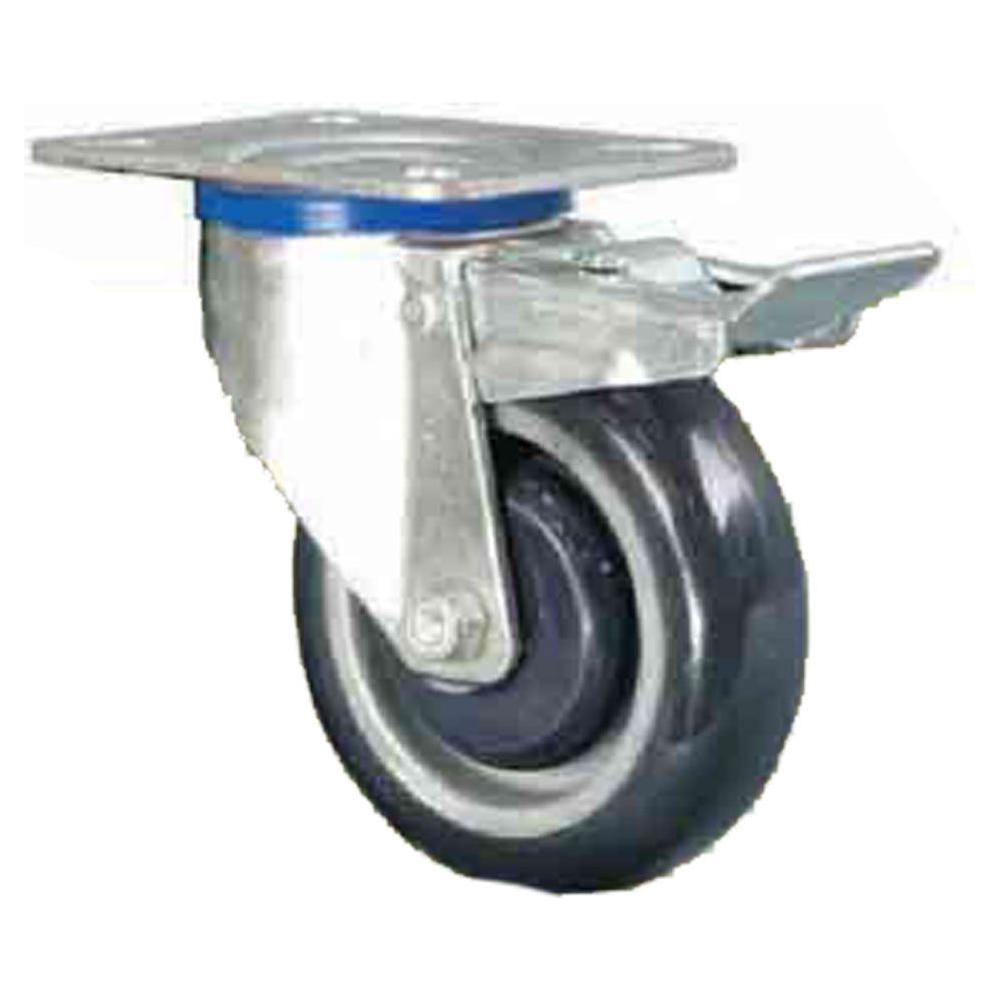 Viking Polyurethane Castor Wheels (510) (Swivel w/ Brake)