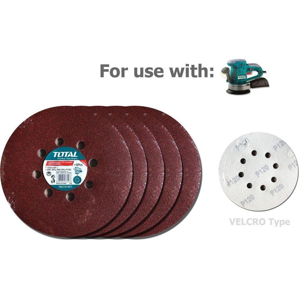 Total TAC731501 Velcro Sanding Disc 6