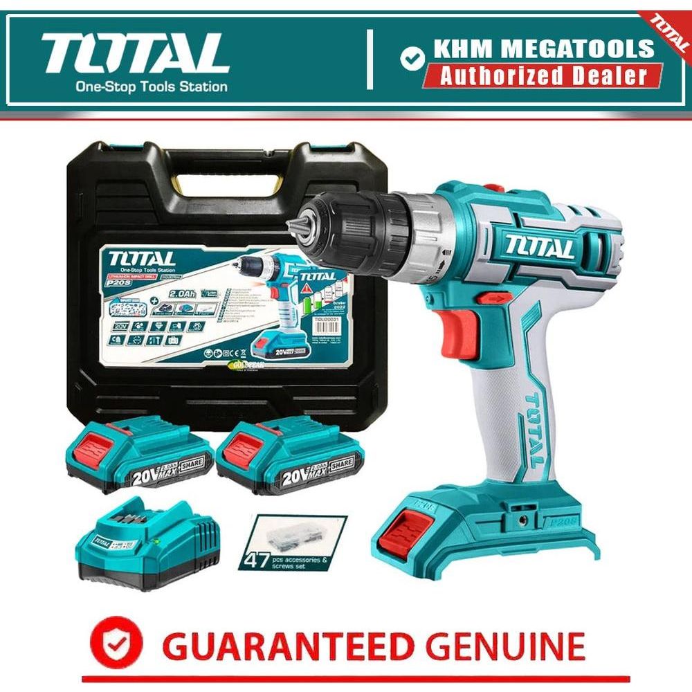 Total TIDLI20031 20V Cordless Hammer Drill | Total by KHM Megatools Corp.