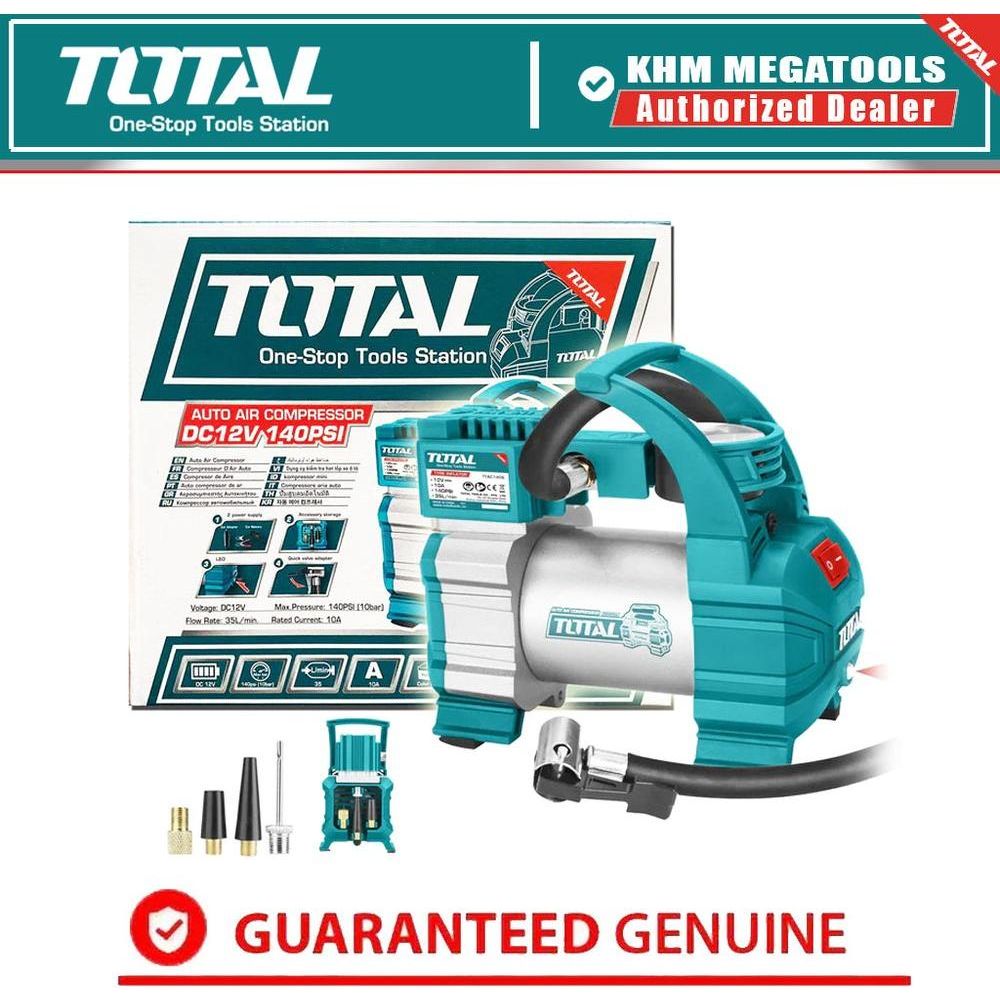 Total TTAC1406 12V Cordless Inflator with Light | Total by KHM Megatools Corp.