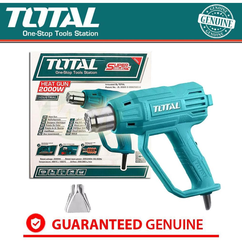 Total TB200365 Heat Gun / Hot Air Gun 2000W - KHM Megatools Corp.