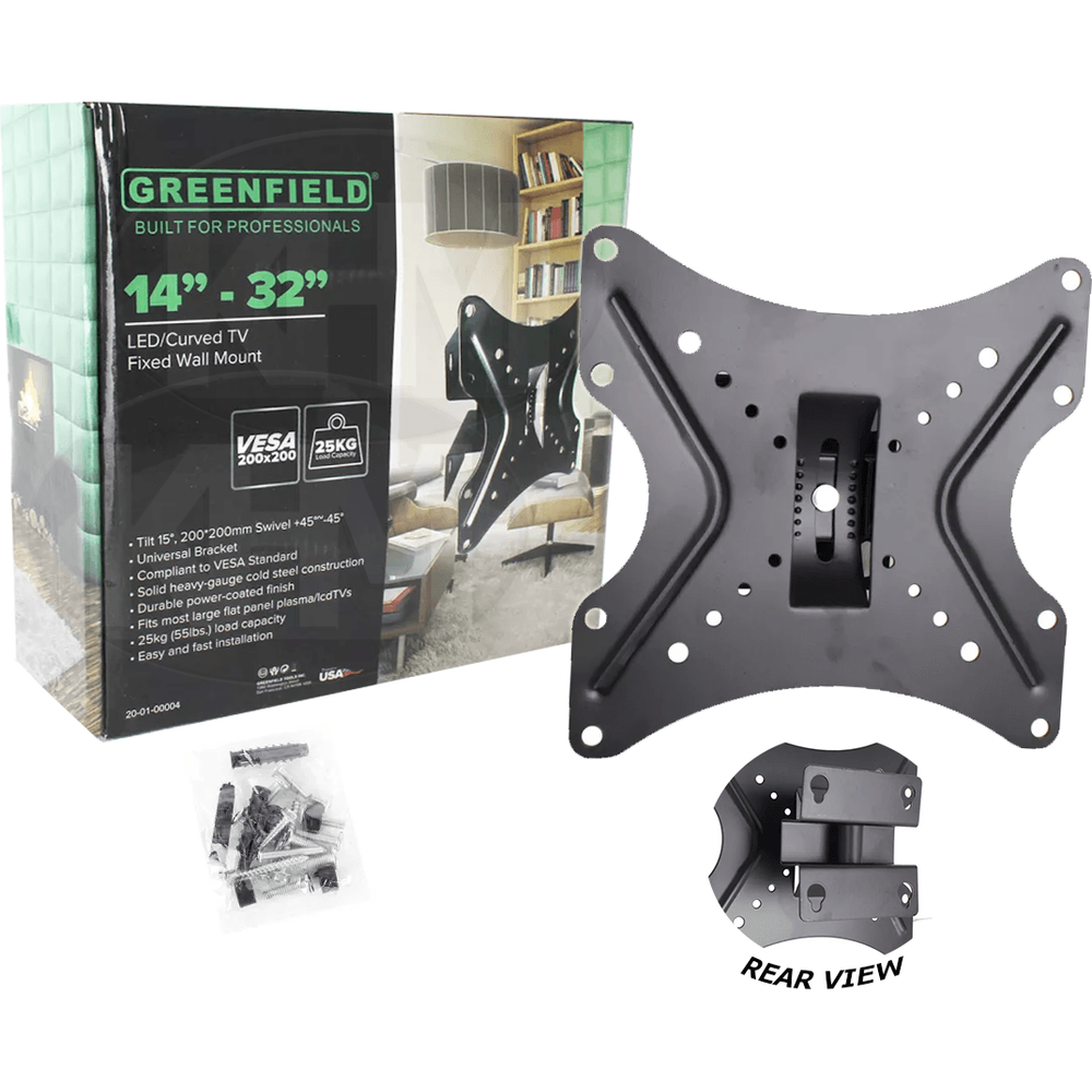 Greenfield LED-802 Fixed TV Wall Mount Bracket 14