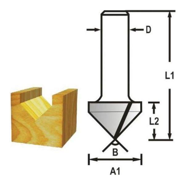 Makita V-Groove Router Bit - Goldpeak Tools PH Makita