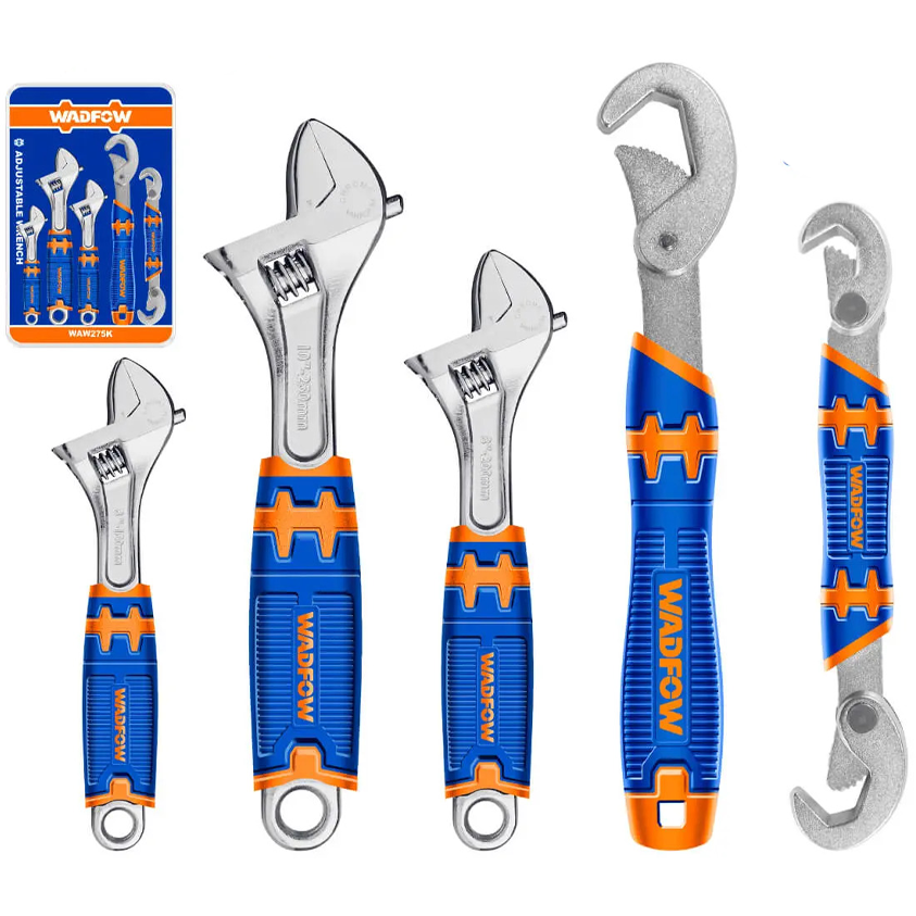 Wadfow WAW275K Adjustable Wrench Set 5Pcs | Wadfow by KHM Megatools Corp.