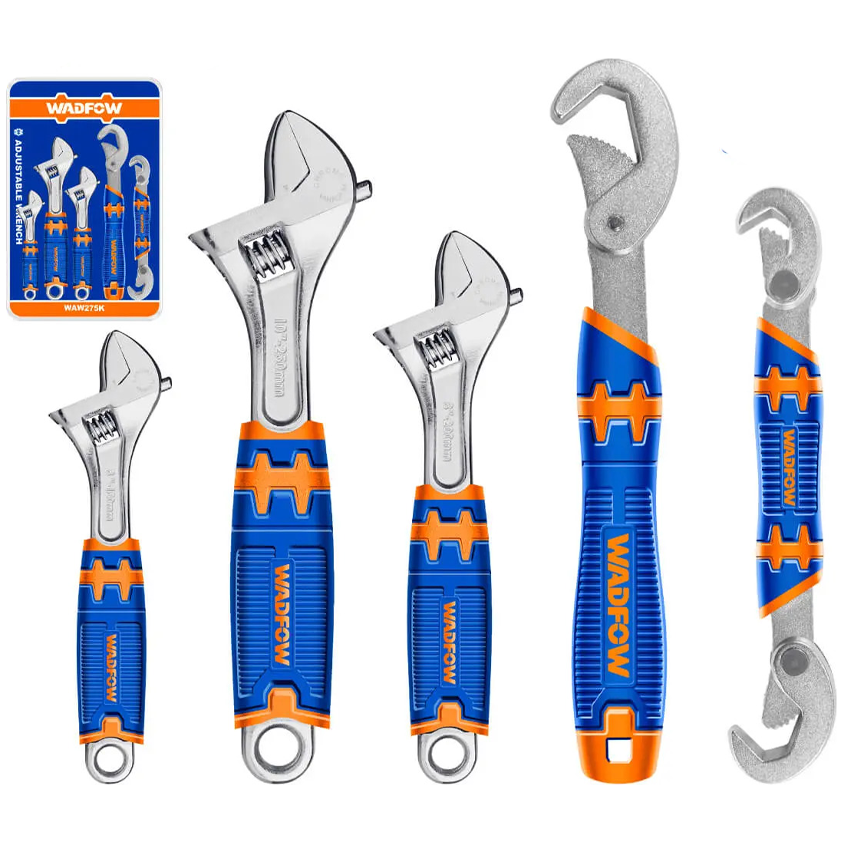 Wadfow WAW275K Adjustable Wrench Set 5Pcs | Wadfow by KHM Megatools Corp.