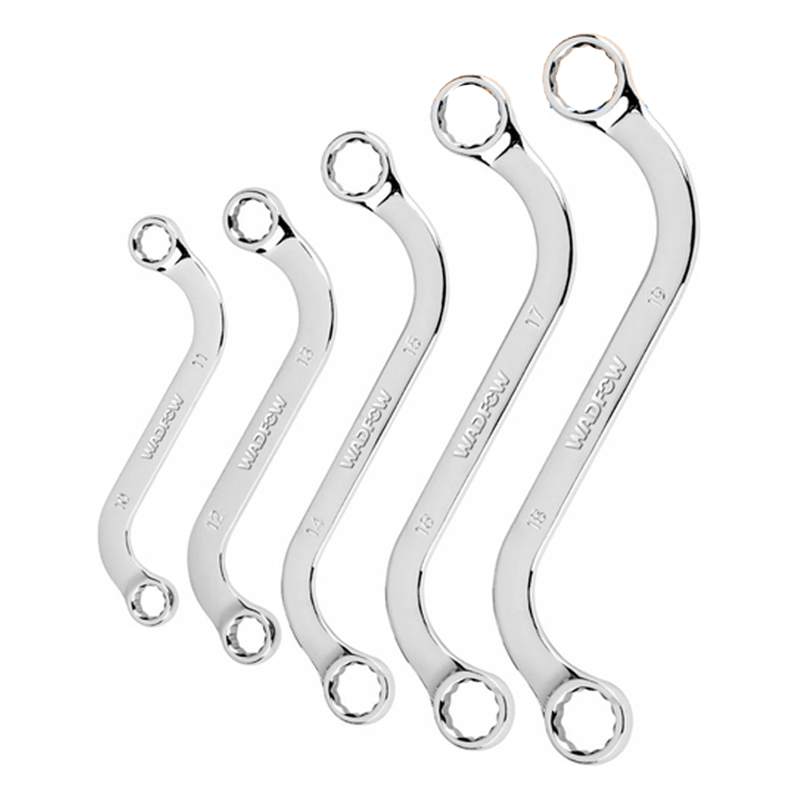 Wadfow WFR4405 S-Type Ring Wrench Set 5Pcs | Wadfow by KHM Megatools Corp.