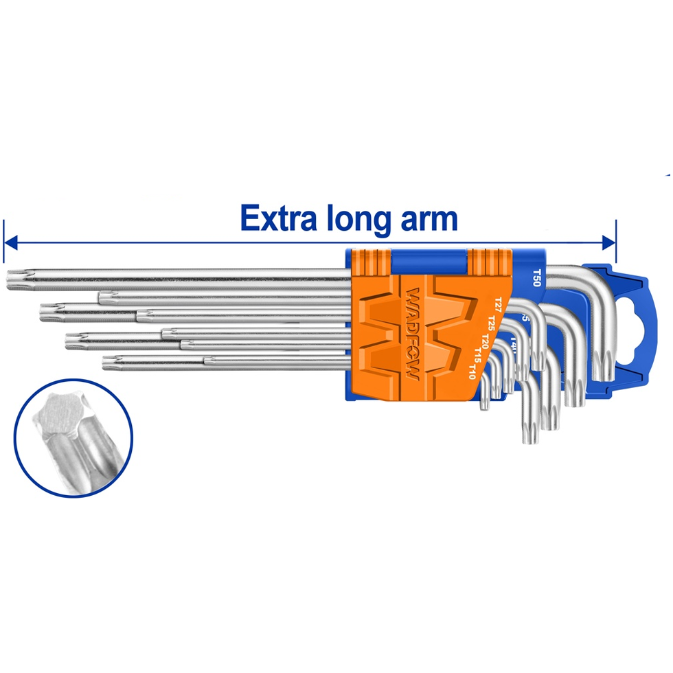 Wadfow WHK3292 Torx Key (Extra Long Arm) | Wadfow by KHM Megatools Corp.