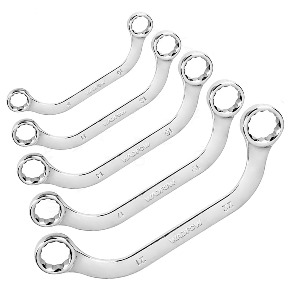 Wadfow WFR3405 Half Moon Ring Wrench Set 5Pcs | Wadfow by KHM Megatools Corp.