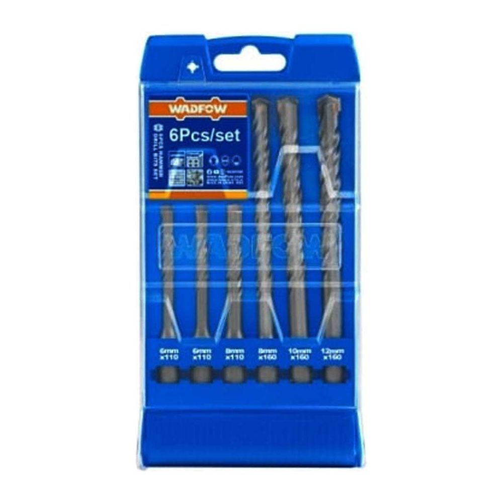 Wadfow WHD6B06 SDS-Plus Hammer Drill Bit Set 6Pcs