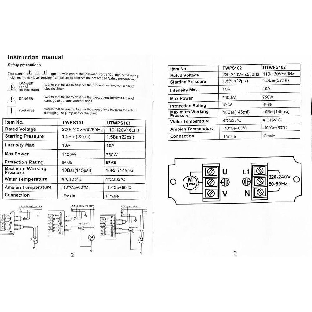 Total TWPS101 Automatic Pump Control 10A - KHM Megatools Corp.