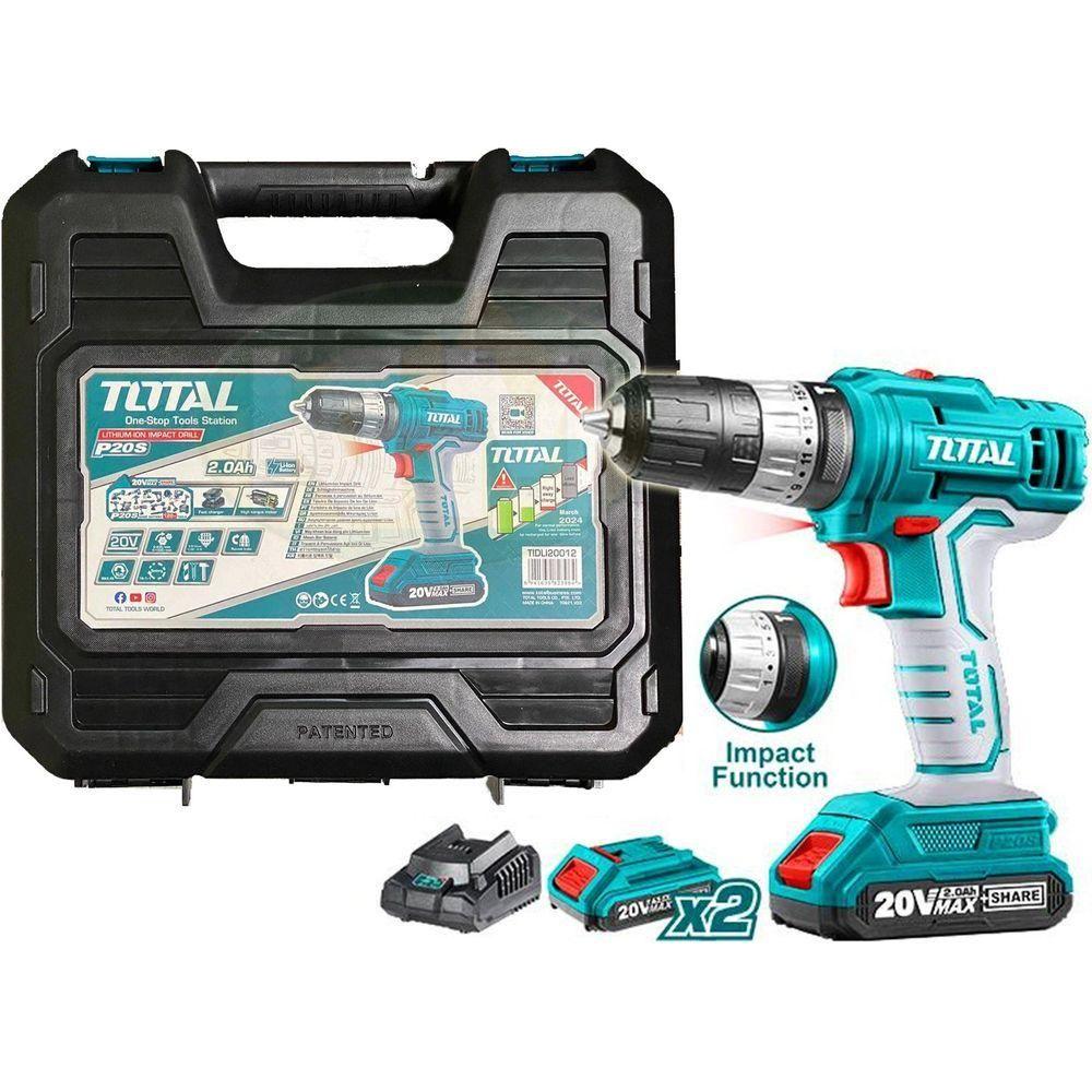 Total TIDLI20012 20V Cordless Impact Drill / Hammer Drill - KHM Megatools Corp.