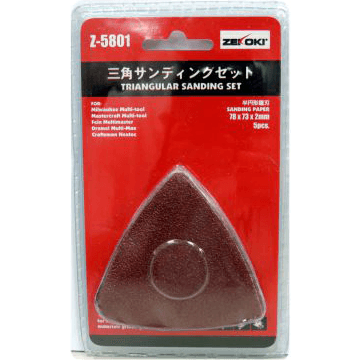 Zekoki Z-5801 Triangular Sanding Set 5pcs (For Oscillating Tool) - Goldpeak Tools PH Zekoki